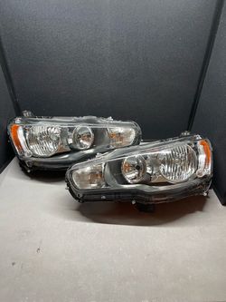 2008 to 2017 Mitsubishi Lancer and Lancer Evolution X headlights