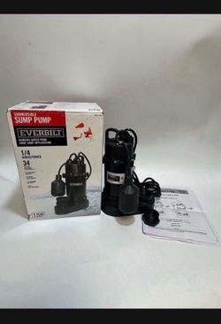 🔥1/4 hp 34 gal submersible sump pump ($116 retail)