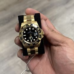 Rolex GMT Master II 116718 18K Yellow Gold Black Ceramic Box 40mm 2007