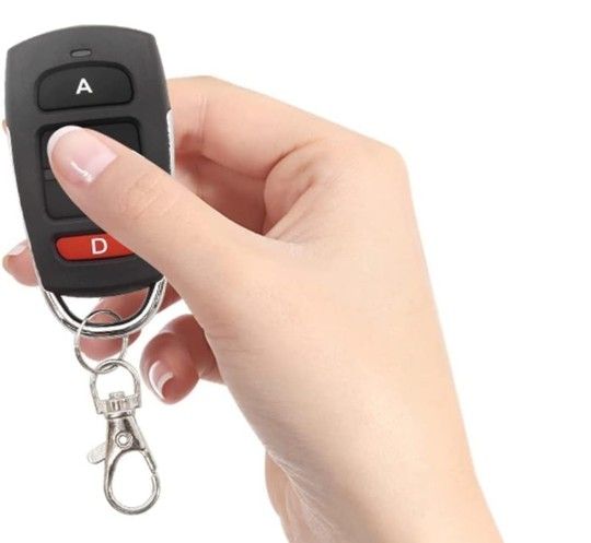 Cloning Remote Control Keychain, Replacement Garage Door Electric Gate, Duplicates and Replaces Original Factory Remote Controls for Vehicle Central L
