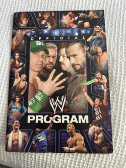 WWE Official Program Autographed