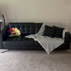 Black Leather Couch