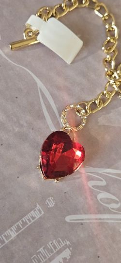 Glass Heart Bracelet 