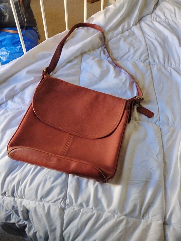 Coach Vintage Whitney Purse Rare Red No E-5H-4115