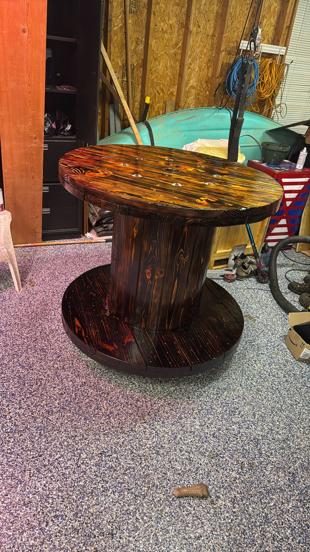 Spool Table 48in Wide 36in Tall