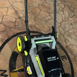 RYOBI 40V HP Brushless 20 in. Cordless Battery Walk Behind Push Lawn Mower  (tool Only 