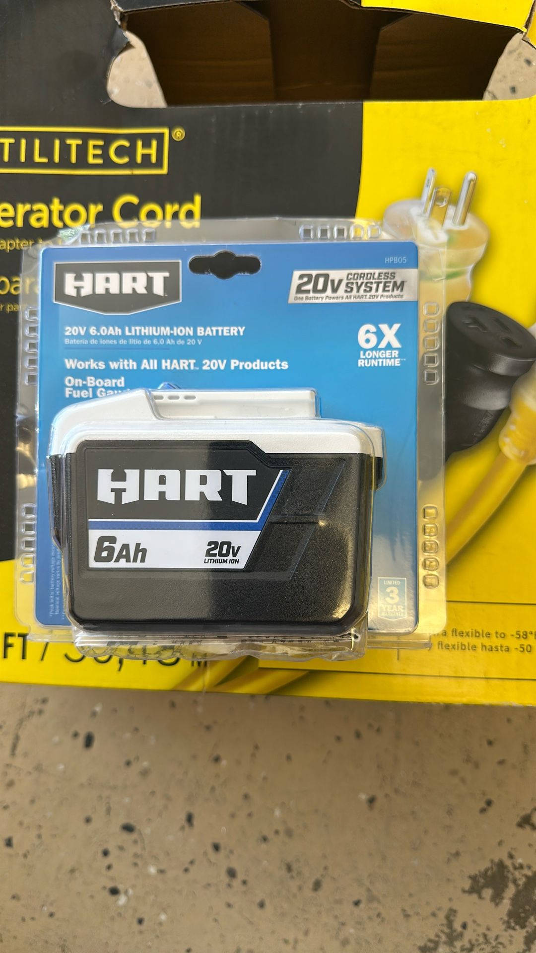 6.0 Ah 20v HART $70