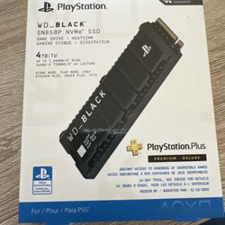 NEW PS5 4TB Extra Storage WD_Black SN850P NVMe SSD