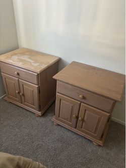 Solid wood nightstands - 2