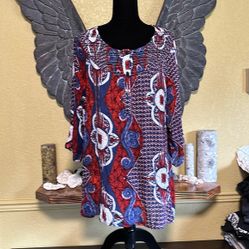 Onyx Over Sized 3/4Sleeve Shirt 