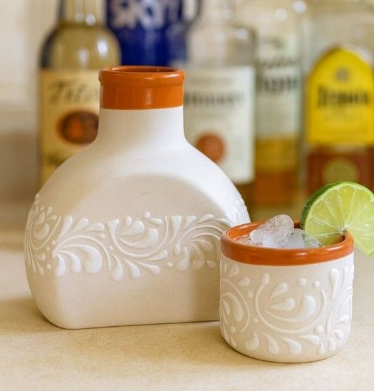 Talavera Botellon With Cup Included