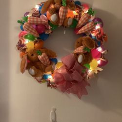 Easter wreath with lights