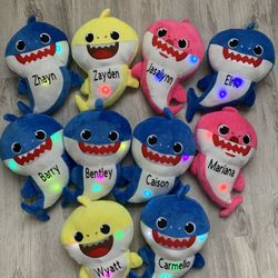 Personalized Singing LED Light Plush Toys Music Doll English Song Toy Gift