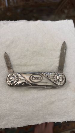 Sterling silver “Esso” commemorative￼ pen knife
