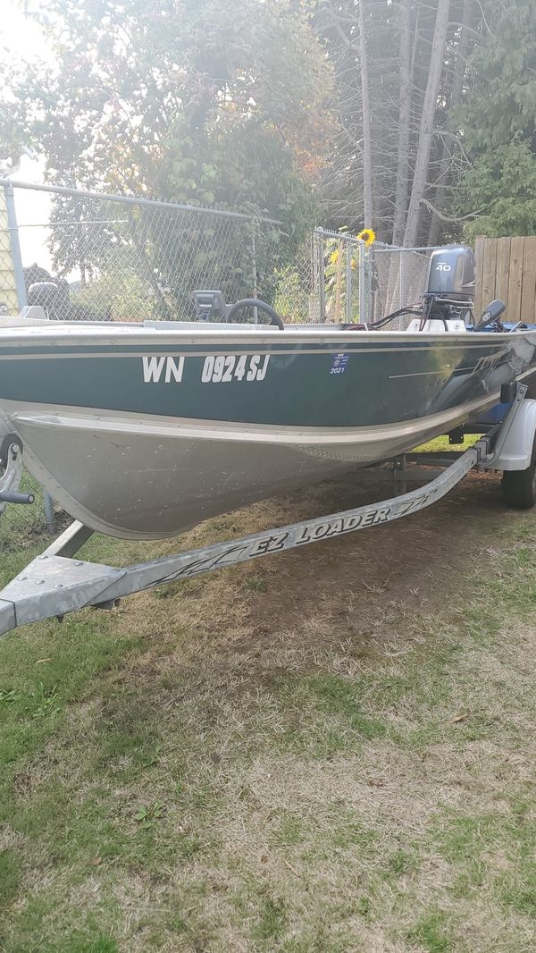 Aluminum 16 ft Lund boat for Sale in Kent, WA OfferUp