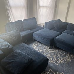 Blue Velvet Couches