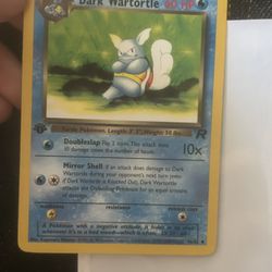 First Edition Non Holo Dark Wartortle