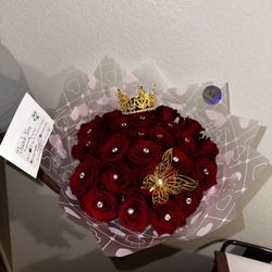 Ramo De Rosas/Flower Bouquet/ILoveU Box