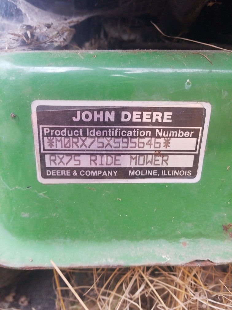 John Deere Riding Mower