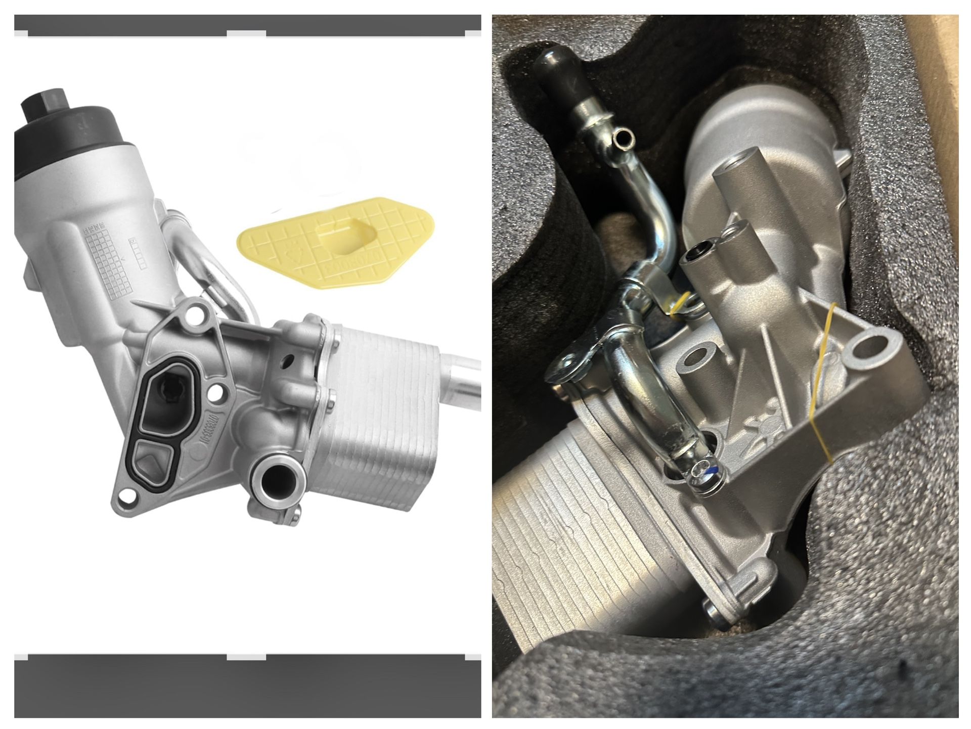 Engine Oil Cooler and Oil Filter Housing Assembly Adapter Compatible with 1.4L 2011-2016 Chevy Cruze 2012-2020 Sonic 2015-2021 Trax 2013-2021 Buick En
