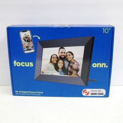 ONN Focus 10” Wi-Fi Digital Picture Frame NEW