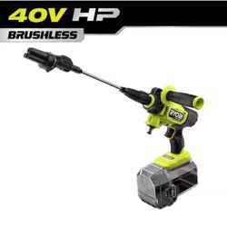 RYOBI 40V HP Brushless EZClean 600 PSI 0.7 GPM Cold Water Electric Power Cleaner (Tool-Only) @Ry-319