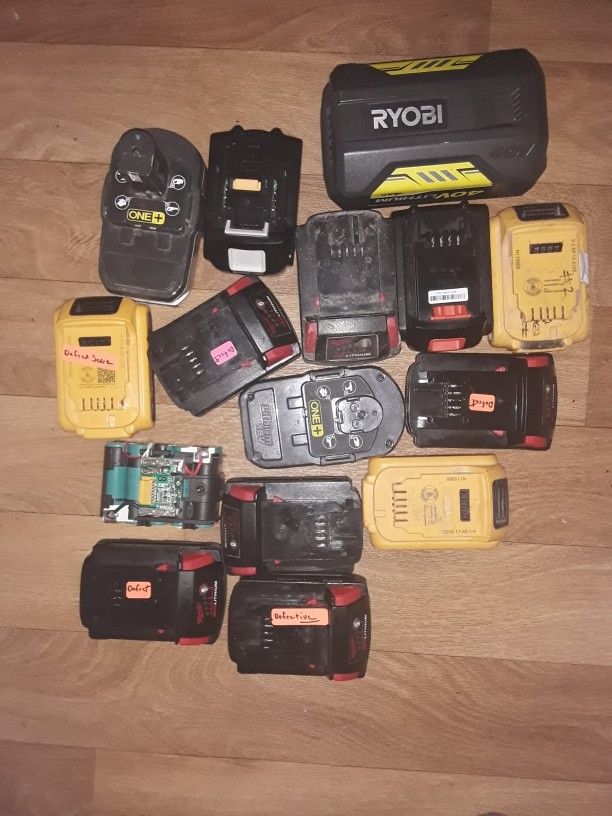 Non-working Batteries For Parts Or Repair