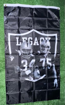 Raiders flag size 5’x3’
