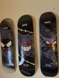 Hand Painted Gengar Evolution Boards