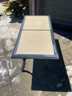 Rectangular Tile Top Outdoor Coffee Table