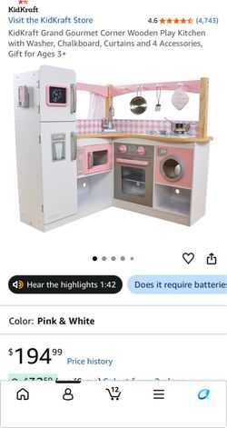 KidKraft Grand Gourmet Corner Wooden Play Kitchen