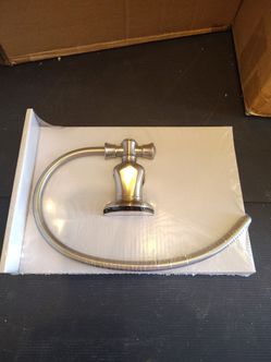 Brush nickel towel bar holder