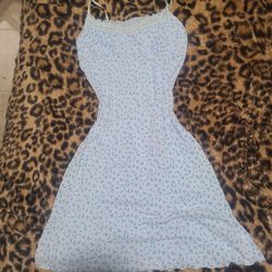 GapBody baby blue nightgown with dark blue stars 