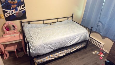 Twin over twin trundle bed