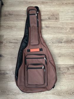 Bekith Acoustic Guitar Bag 40 41 42 Inches, 6 Pockets Guitar Case Waterproof Oxford Cloth Thick Sponge Pad, Dual Adjustable Shoulder Strap Soft Guitar