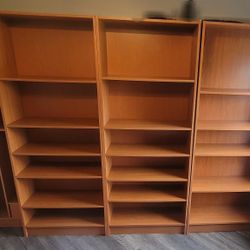Danish Teak Bookshelves