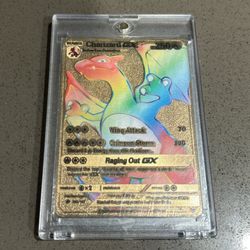 Rainbow Foil Gold Charizard