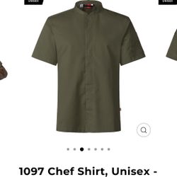 Segers Chef Shirts Size XL Green 