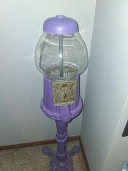 Carousel Purple Standing Gumball Machine
