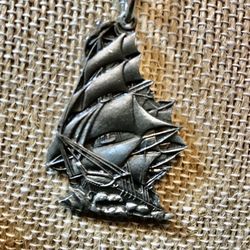 Pewter Cutter Pendant Necklace 