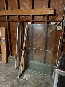 Sliding Glass Doors and frame for bathtub