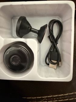 Mini Wireless Security Camera with Mount and USB Cable