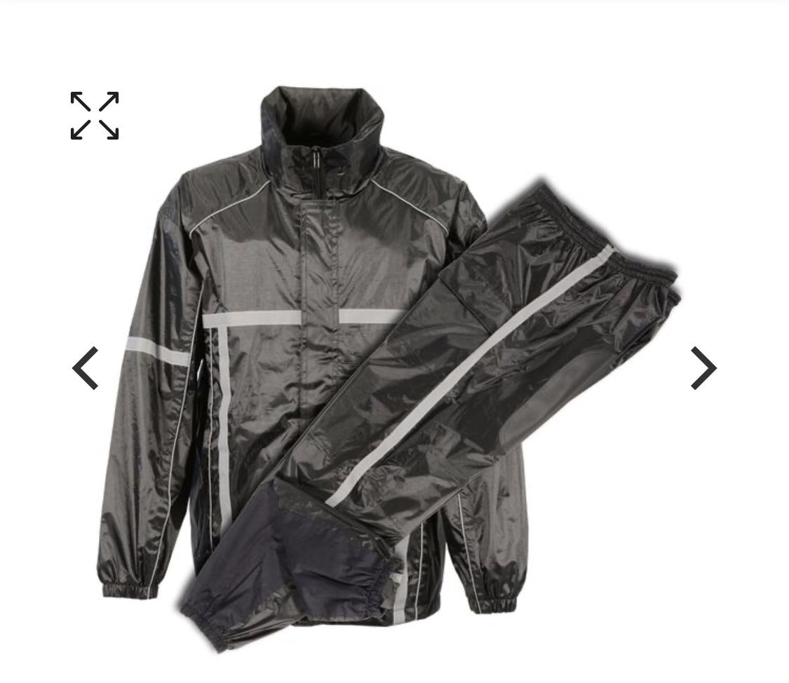 Milwaukee Performance MPM9510 Men's Black Water-Resistant Rain Suit with Hi Vis Reflective Tape
