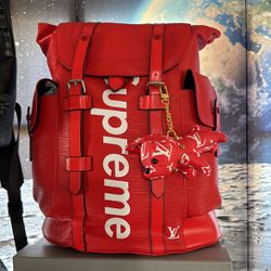 supreme x louis vuittons backpack for sale