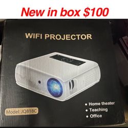 New in box wi-Fi projector $100 firm cash only east Palmdale 