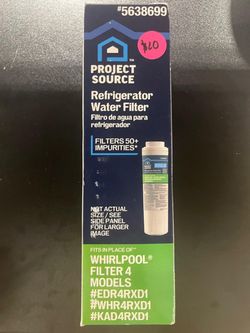 Project Source Refrigerator Water Filter #(contact info removed)