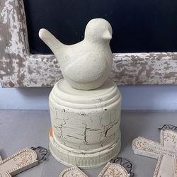 Home Decore Hand Made Home Crafted  Shabby Chic Bird 