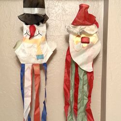 Vintage 90’s Christmas & Thanksgiving Windsocks and Flags