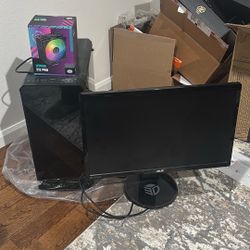 Computer + Monitor + Brand New CPU Cooler