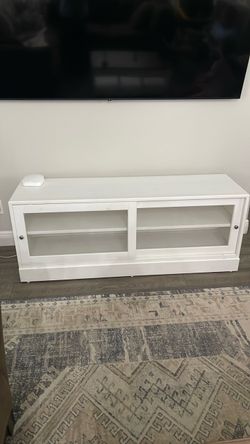 IKEA glass door console